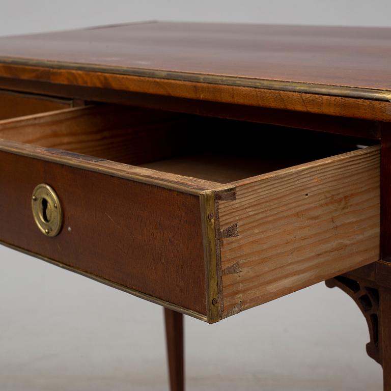 An early 19th Century late Gustavian mahogany writing desk.