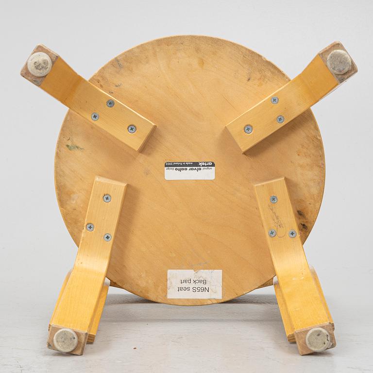 Alvar Aalto, children's chairs, 6 pcs, Artek, Finland.
