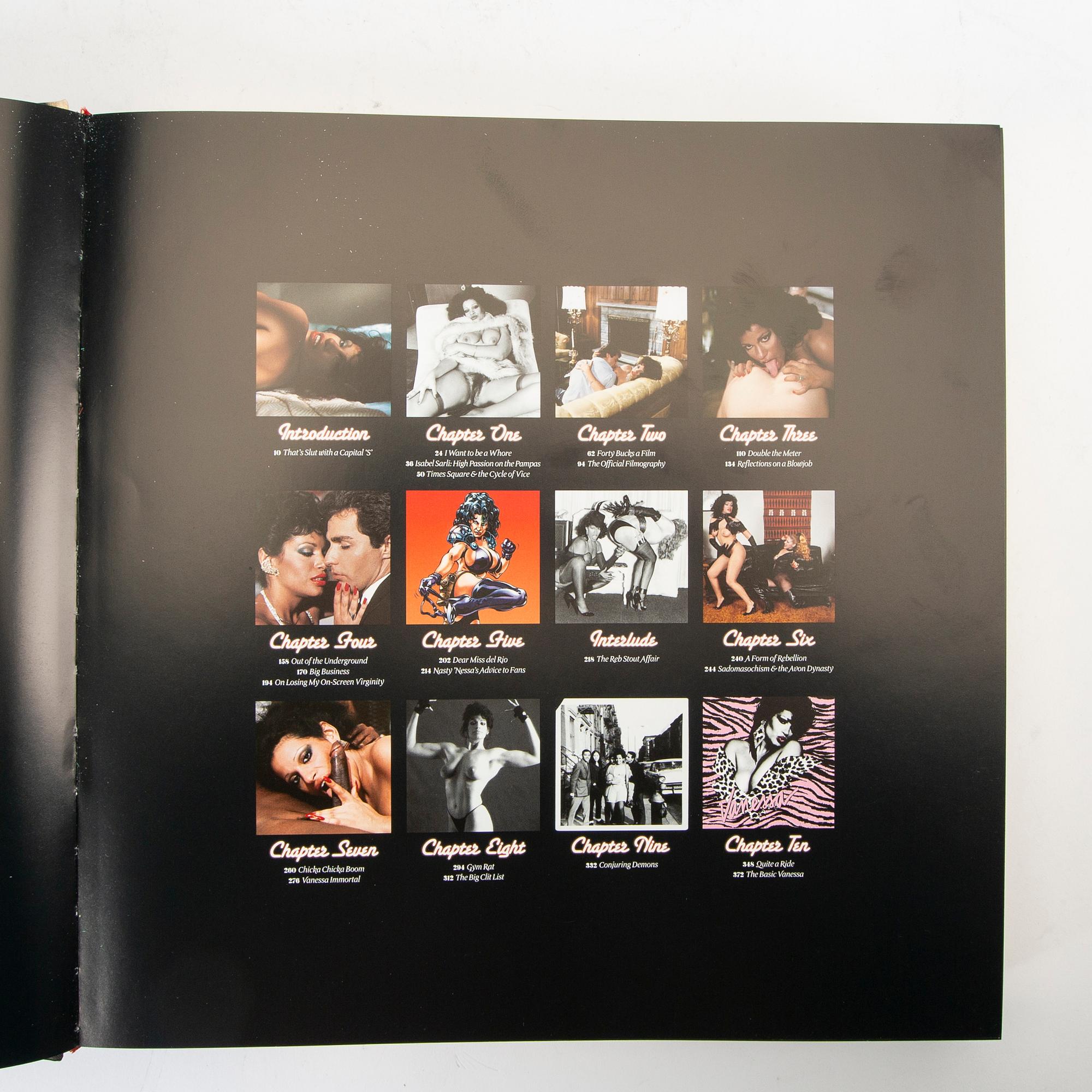 Dian Hanson, bokverk "Vanessa del Rio - Fifty Years of Slightly Slutty Behaviour"  Taschen numrerad upplaga 0993/1500 New York 2007.