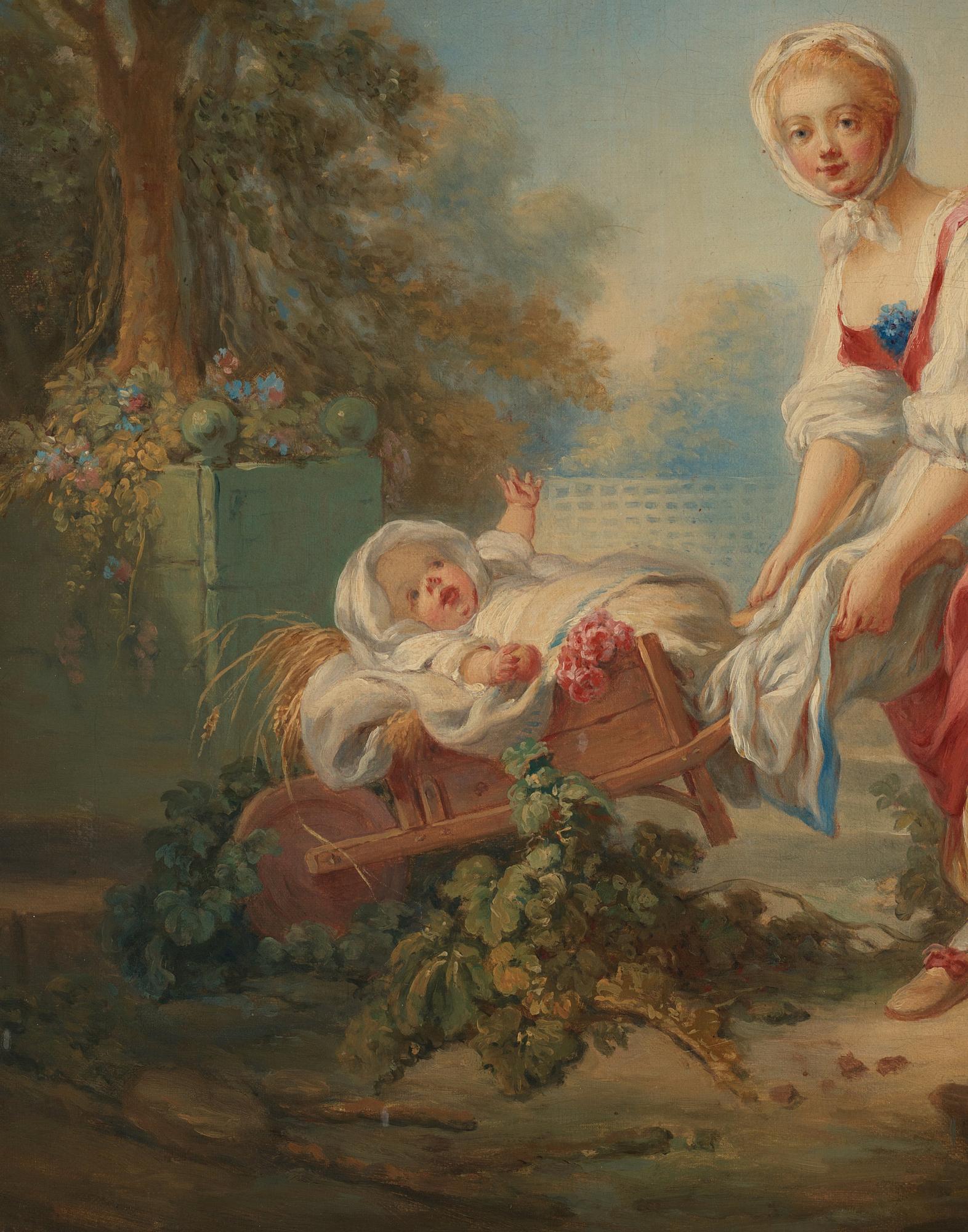 Jean Honoré Fragonard Hans efterföljd, ”La bergère”/”La vendangeuse”.