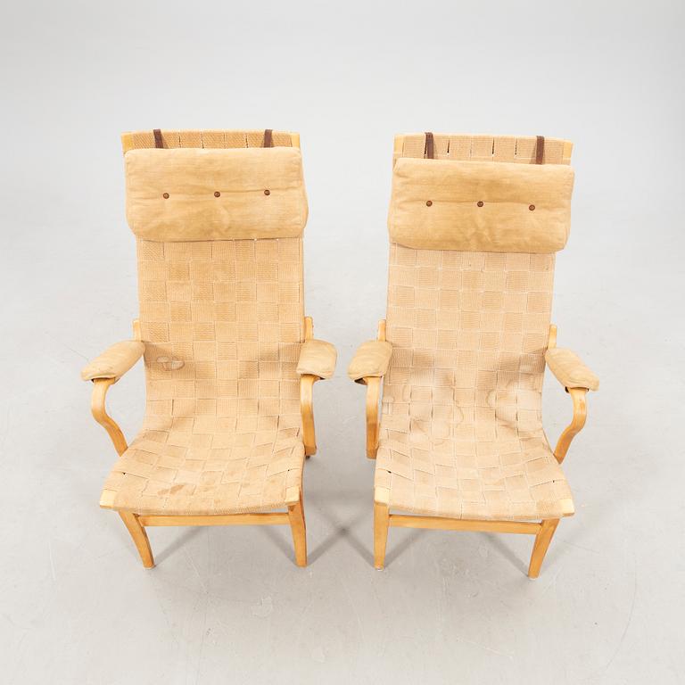 Bruno Mathsson, karmstolar ett par "Eva hög" 1900-talets senare del.