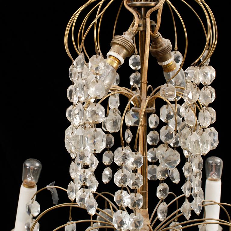 LJUSKRONA, gustaviansk stil, 1800-tal. Höjd: 60 cm.