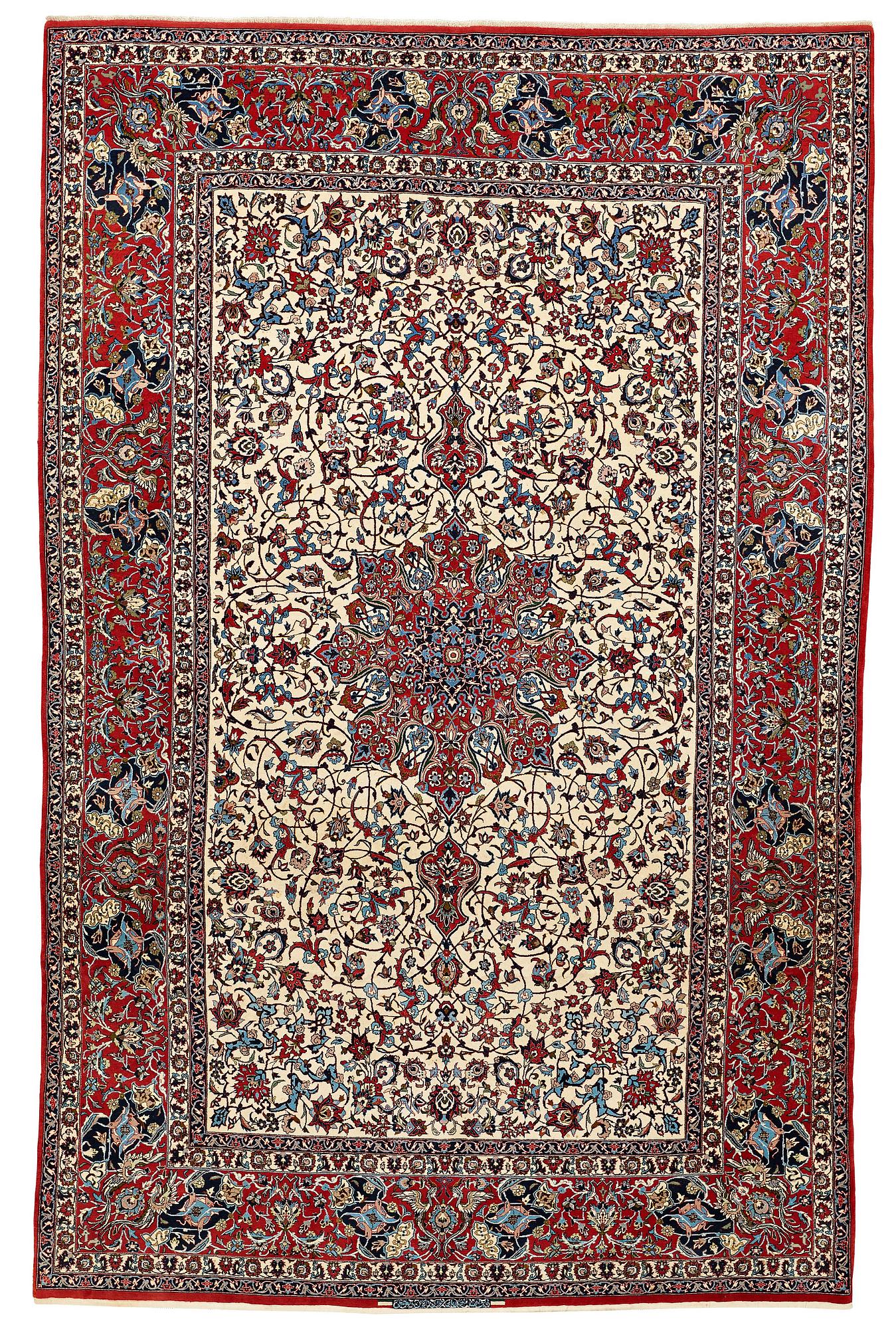 MATTA, Old Isfahan, part silk, ca 327 x 209 cm.