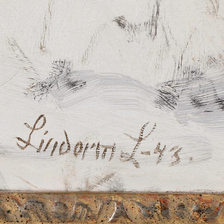 LINDORM LILJEFORS, olja på pannå, signerad och daterad-53.