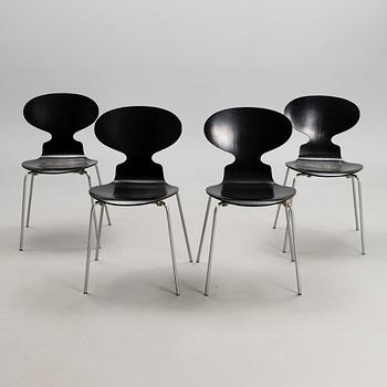ARNE JACOBSEN, TUOLEJA, 4 kpl, "Myran", Fritz Hansen, Tanska 1971.