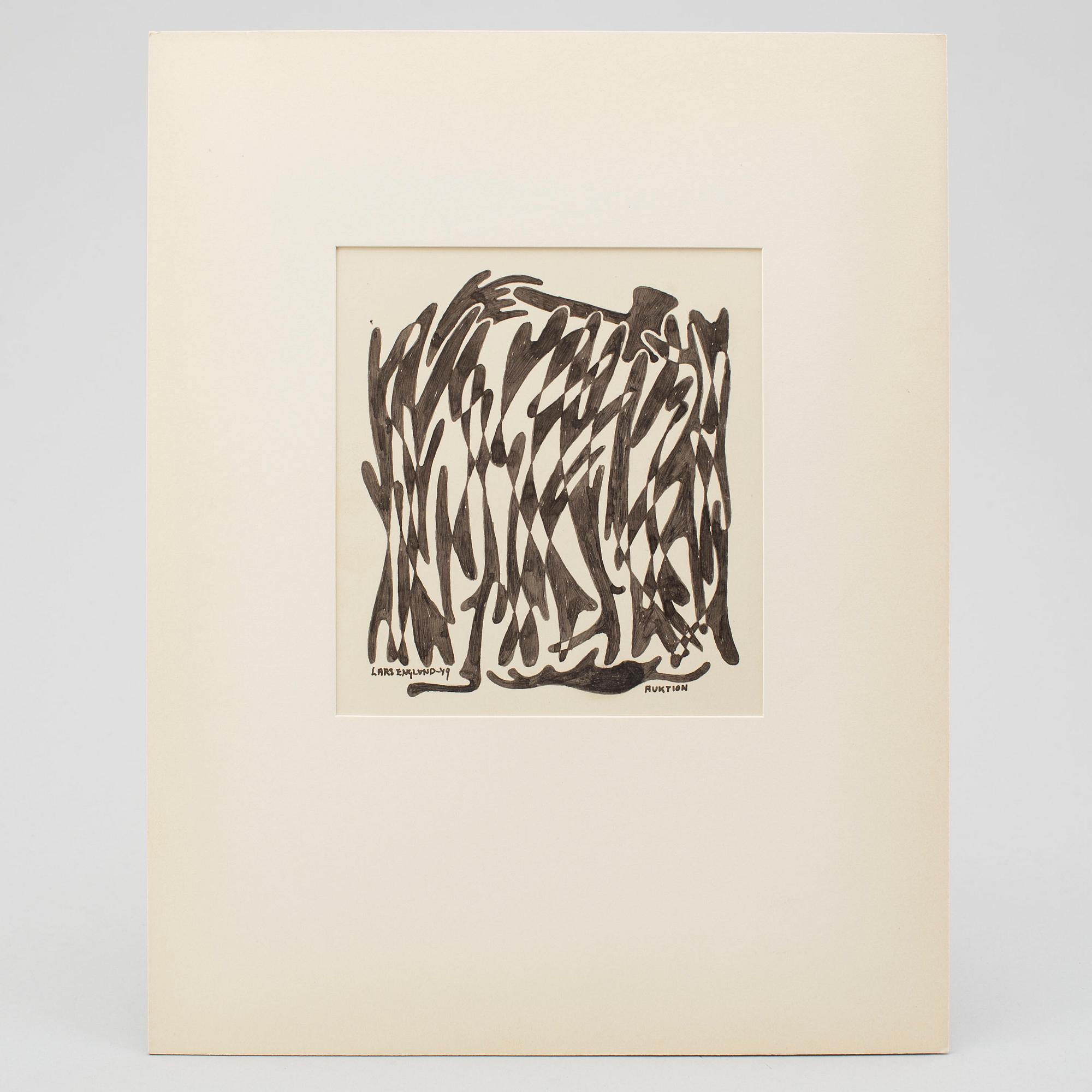 LARS ENGLUND, Ink wash, signed and dated -49.