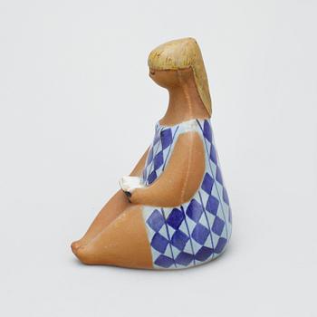FIGURINER, 2 st, stengods, Lisa Larson, stämpelsignerad resp signerad.