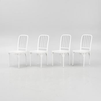 Josef Frank, four model "P5" chairs, Firma Svenskt Tenn, Sweden, post 1985.