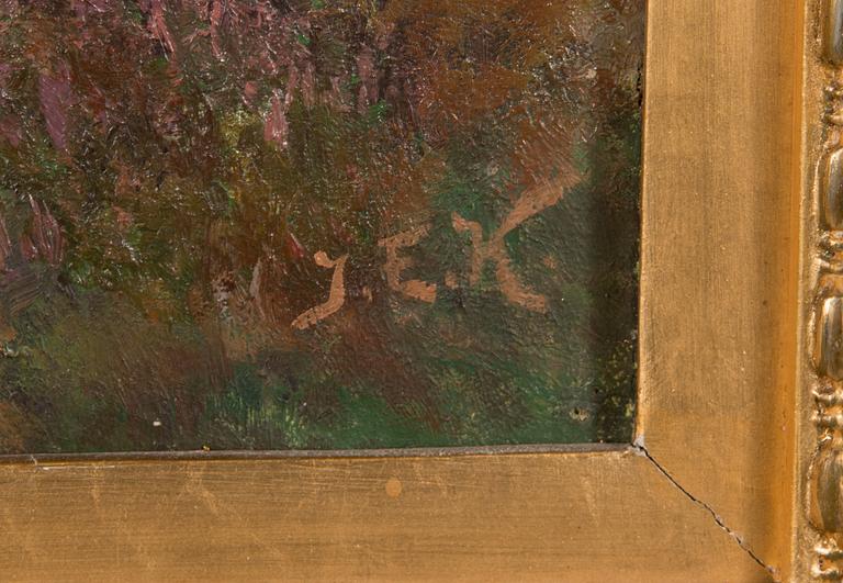 Johan Elis Kortman, Forest view at the shore.