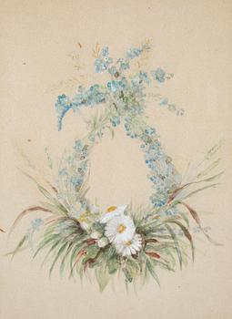 OKÄND KONSTNÄR, möjligen, Prinsessan Eugénie, akvarell, ej signerad.