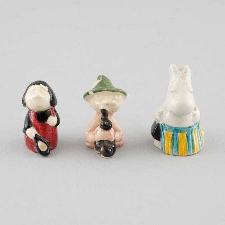 Three 1960s ceramic figurines by Signe Hammarsten-Jansson for Arabia.