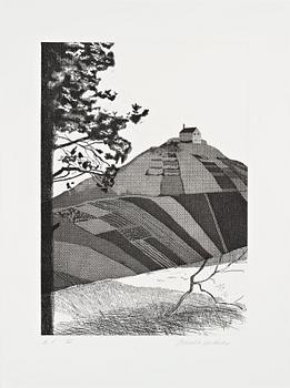 357. David Hockney, "A Wooded Landscape" from "Six Fairy Tales from the Brother's Grimm".