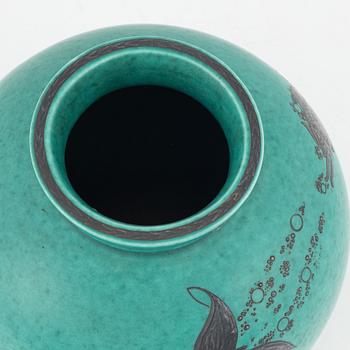 Wilhelm Kåge, an 'Argenta' stoneware vase, Gustavsberg, 1935.