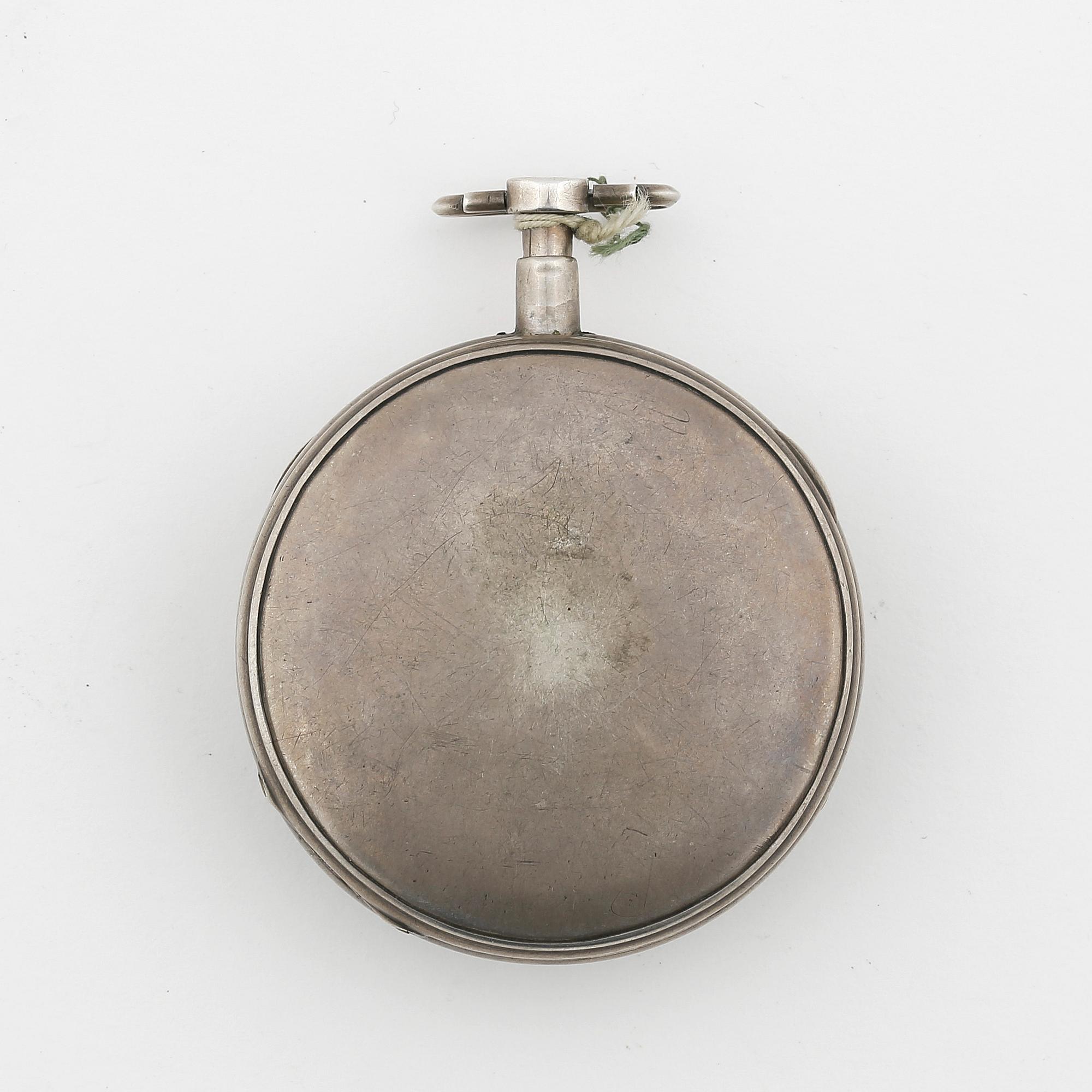 HERRFICKUR MED SPELVERK, silver, Paris tidigt 1800-tal. Tot ca 143 gram.