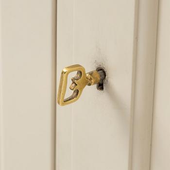 Carl Malmsten, a five piece dining group and a cabinet, modell 'Herrgården', Bodafors, Sweden, 1962.