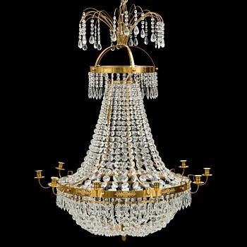 A second half of the 20th century gustavian style chandelier.