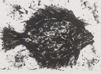 Petri Merta, lithograph, signed and dated 2014, numrerad 14/20.