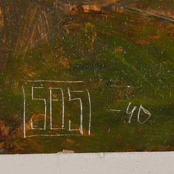 SVEN-BERTIL SVENSSON, olja på pannå, monogramsignerad SBS och daterad -90.