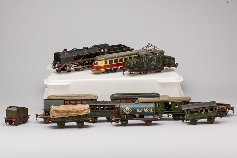 TÅGSATS, MÄRKLIN O 1930-50-tal.