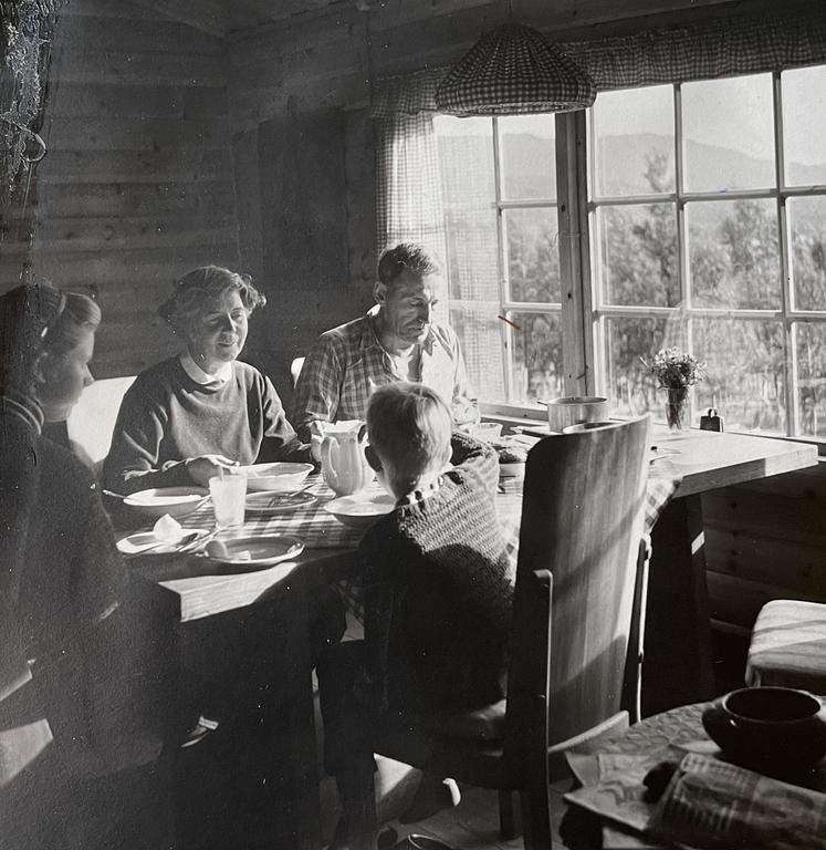 Axel Einar Hjorth, a "Lovö" stained pine table, Nordiska Kompaniet 1930s.