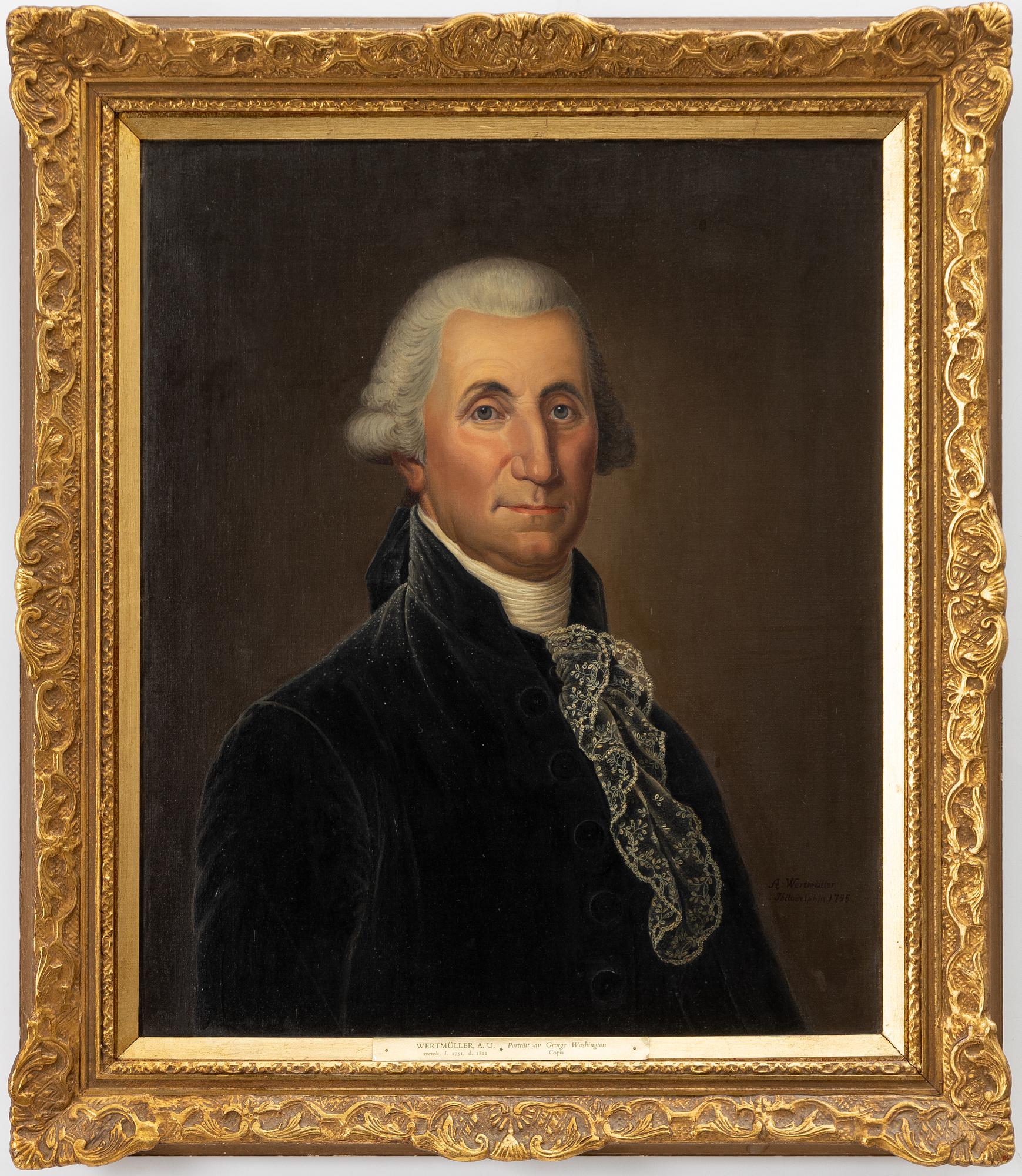 Adolf Ulrik Wertmüller, kopia efter, "George Washington" (1732-1799).