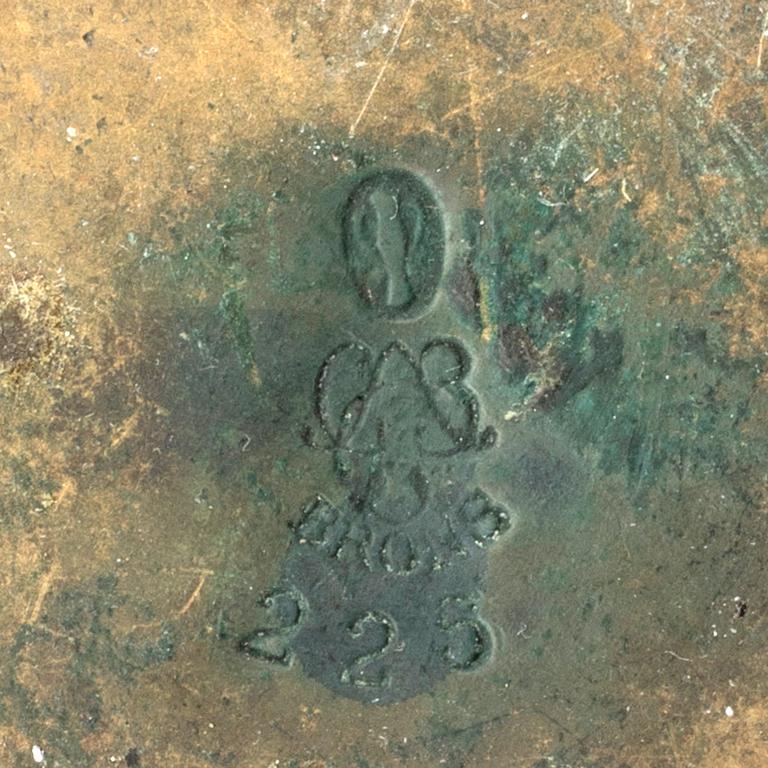 Two bronze vases from GAB in Stockholm, 1930s.