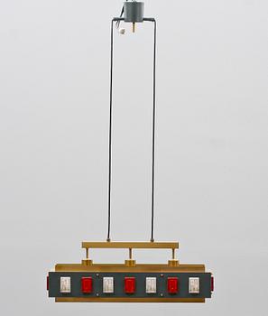 TAKLAMPOR, 2 st, Sune Bäckström, Einar Bäckströms metallvarufabrik, Malmö, 1900-talets andra hälft.