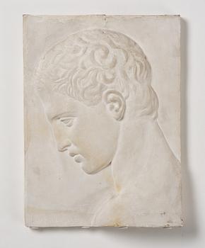 Leo Holmgren, Wall relief, Male portrait.