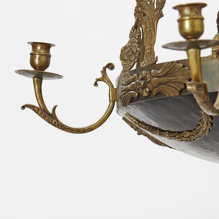An Empire-style lamp, later part of the 19th Century.