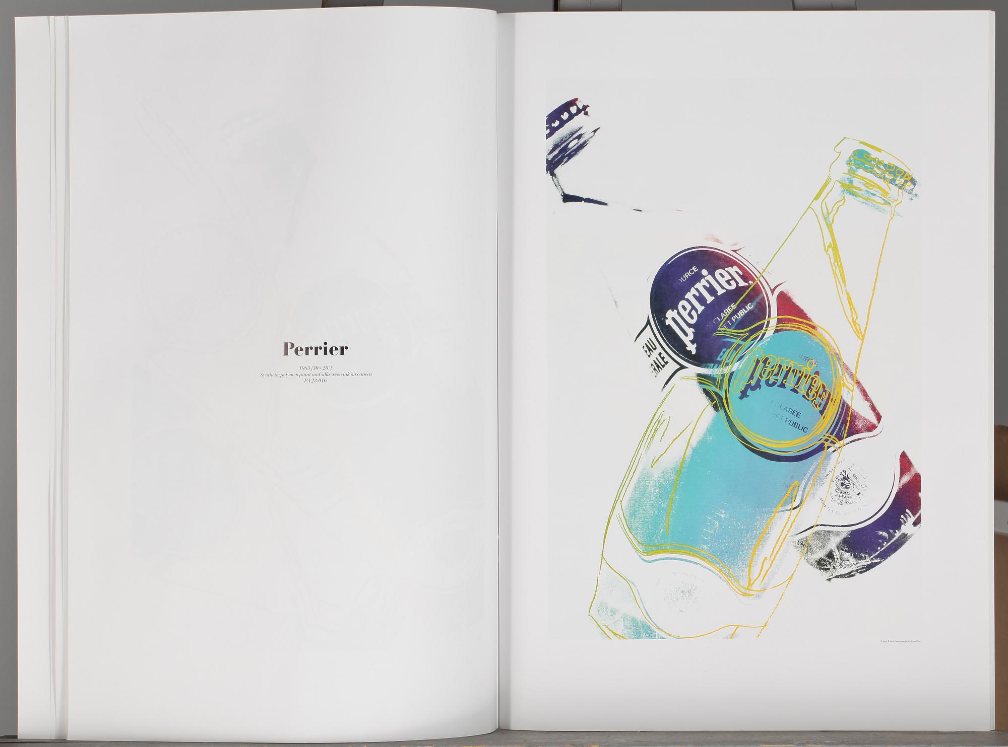 ANDY WARHOL, efter, katalog, "liquid pop", 1999, för Wetterling Gallery och Art Now Gallery.