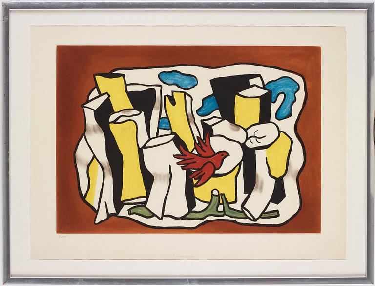 Fernand Léger Efter, "L'oiseau rouge dans le bois".