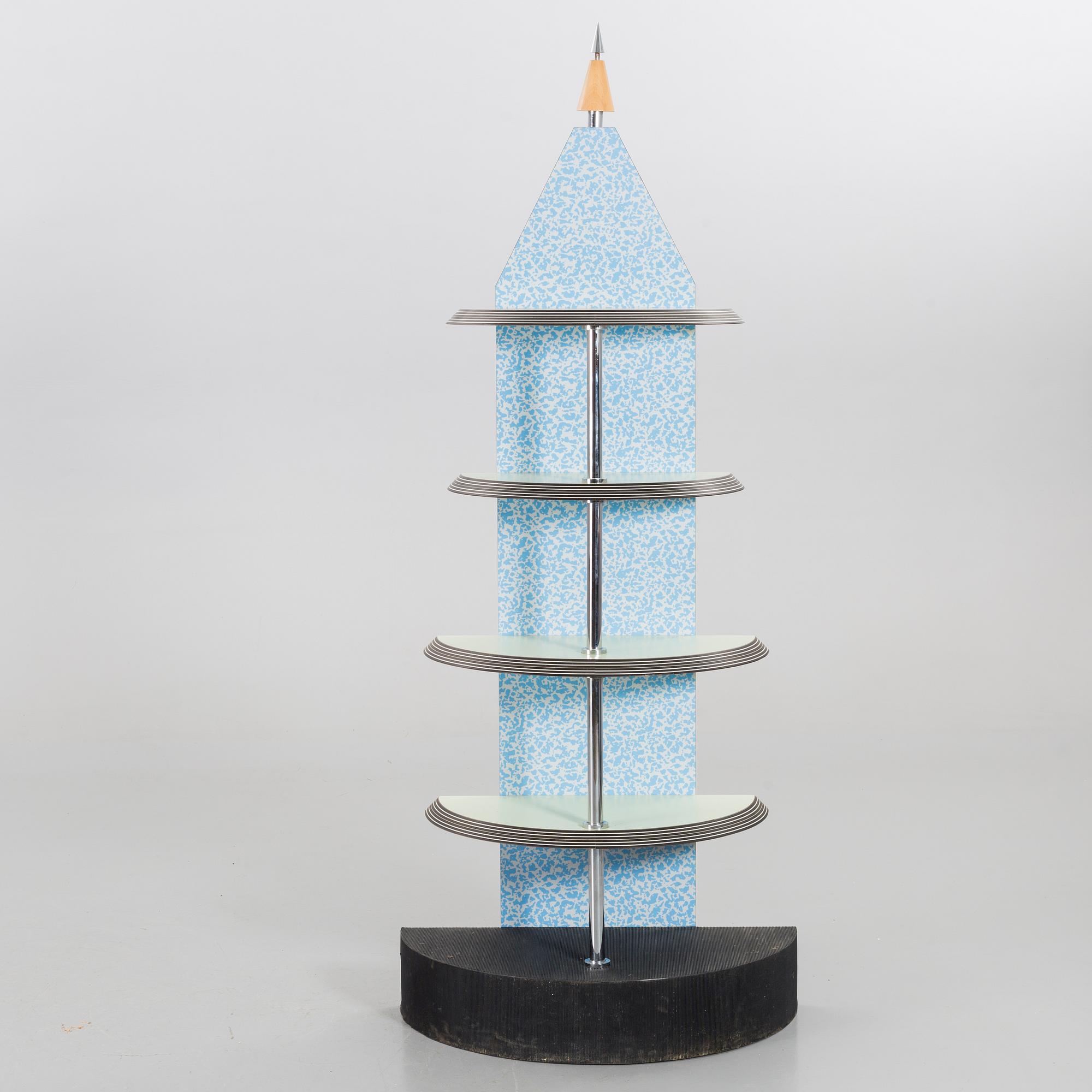 HYLLA, Ettore Sottsass, "Spugnato Laminati", Memphis studio, Alchimia, Milano.