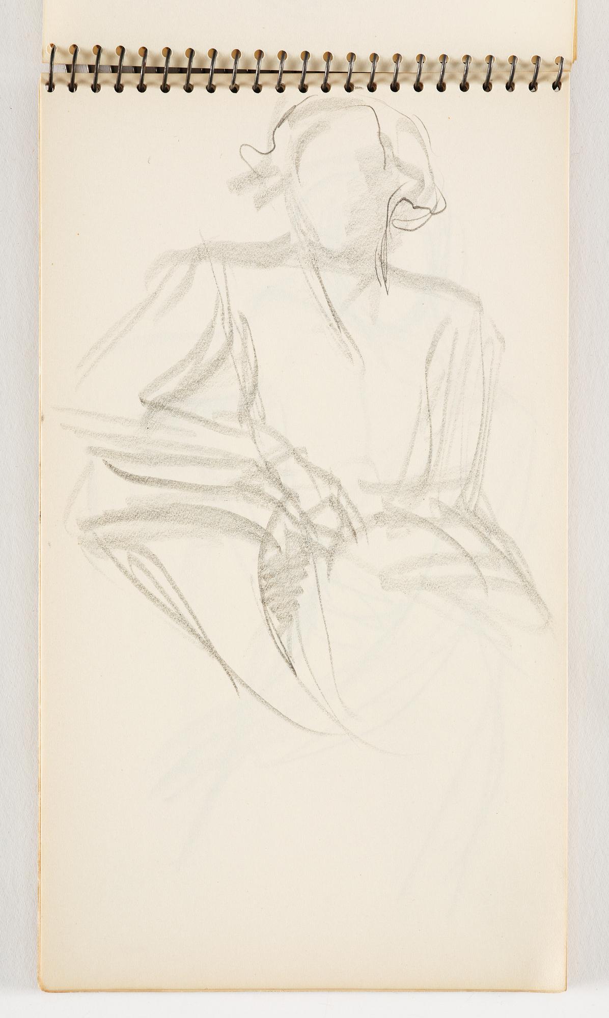 Lotte Laserstein, 4 skissböcker med blyertsteckningar.