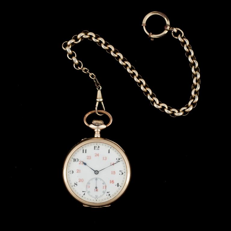 HERRFICKUR, guld 14K, daterad enl gravyr 1919. Tot ca 80 gram.
