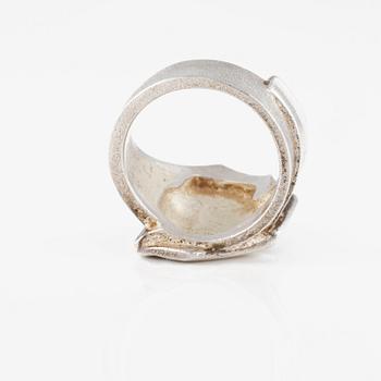 COLLIER SAMT RING, silver, Björn Weckström, Lapponia. Vikt 42,5 gram.
