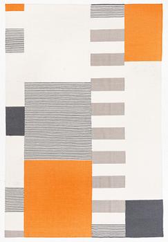 Matta, "Graphic orange", Linie design, ca  302 x 205 cm.