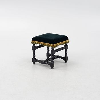 A Swedish baroque stool, circa 1700.