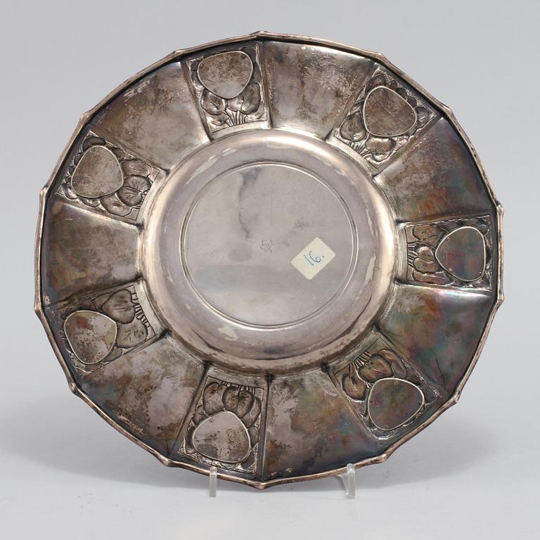 FAT, nysilver med emaljdekor, jugend, 1900-talets första hälft.