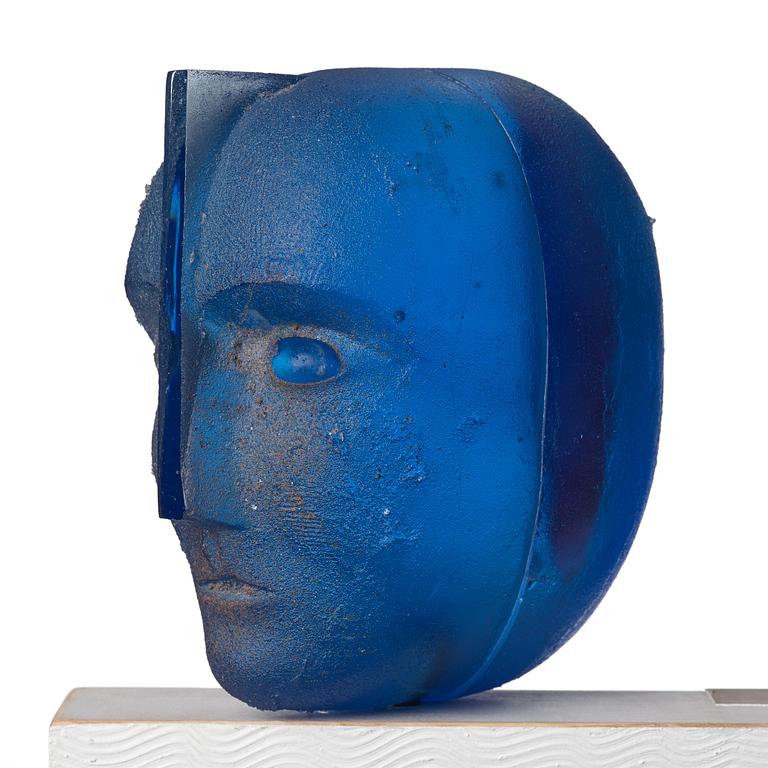Bertil Vallien, a unique sand cast glass sculpture, Kosta Boda, Sweden.