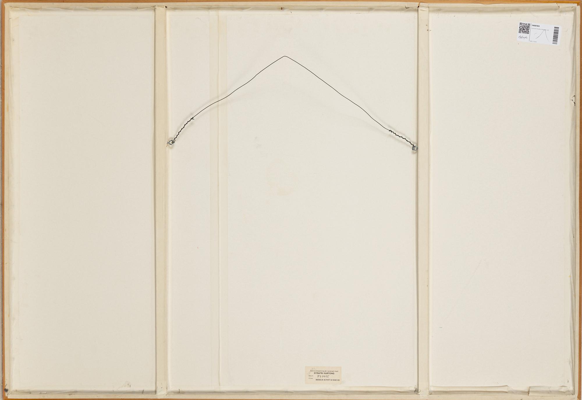 Lennart Rodhe, silkscreen in colours, 1980, signed 21/33.