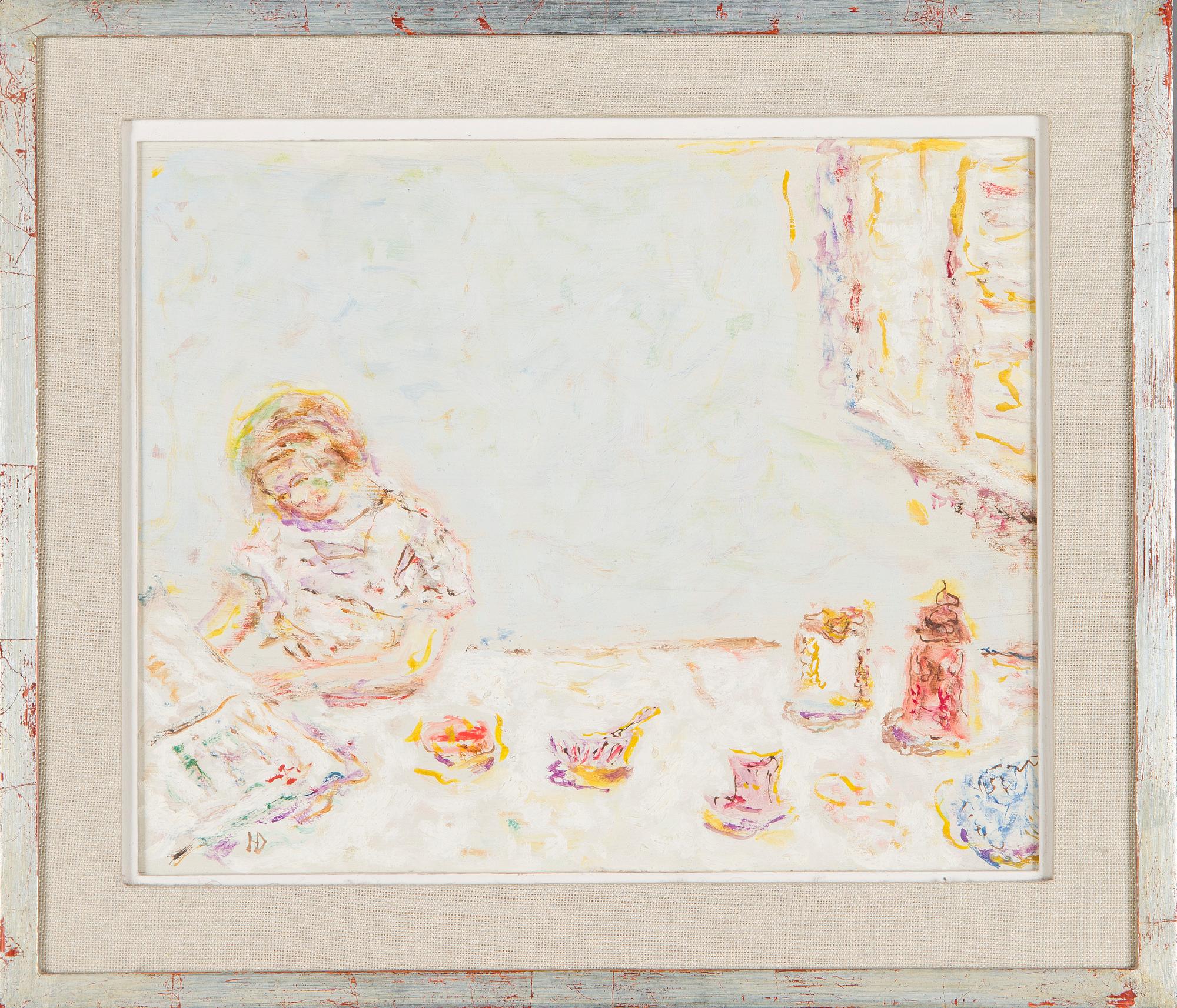 Helge Dahlman, Aamiaispöydässä.