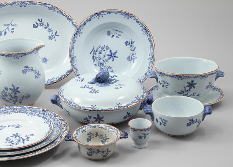 SERVISDELAR, 73 st, porslin, Ostindia, Rörstrand, 1900-talets andra hälft.