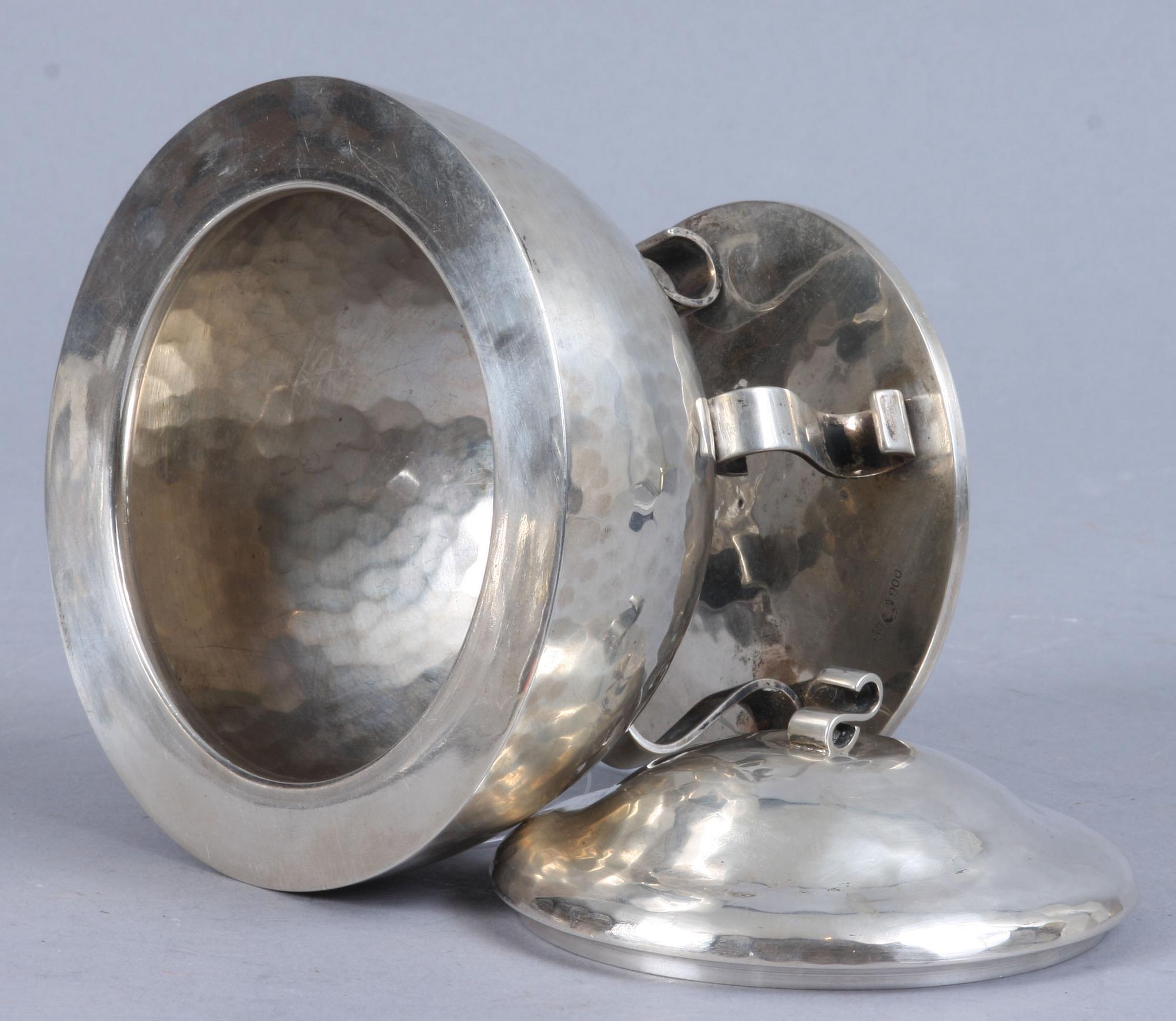 LOCKASK, silver, utländska stämplar, 310 g.