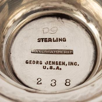 GEORG JENSEN INC USA, skål på fot, silver 925/1000, 1900-talets mitt.