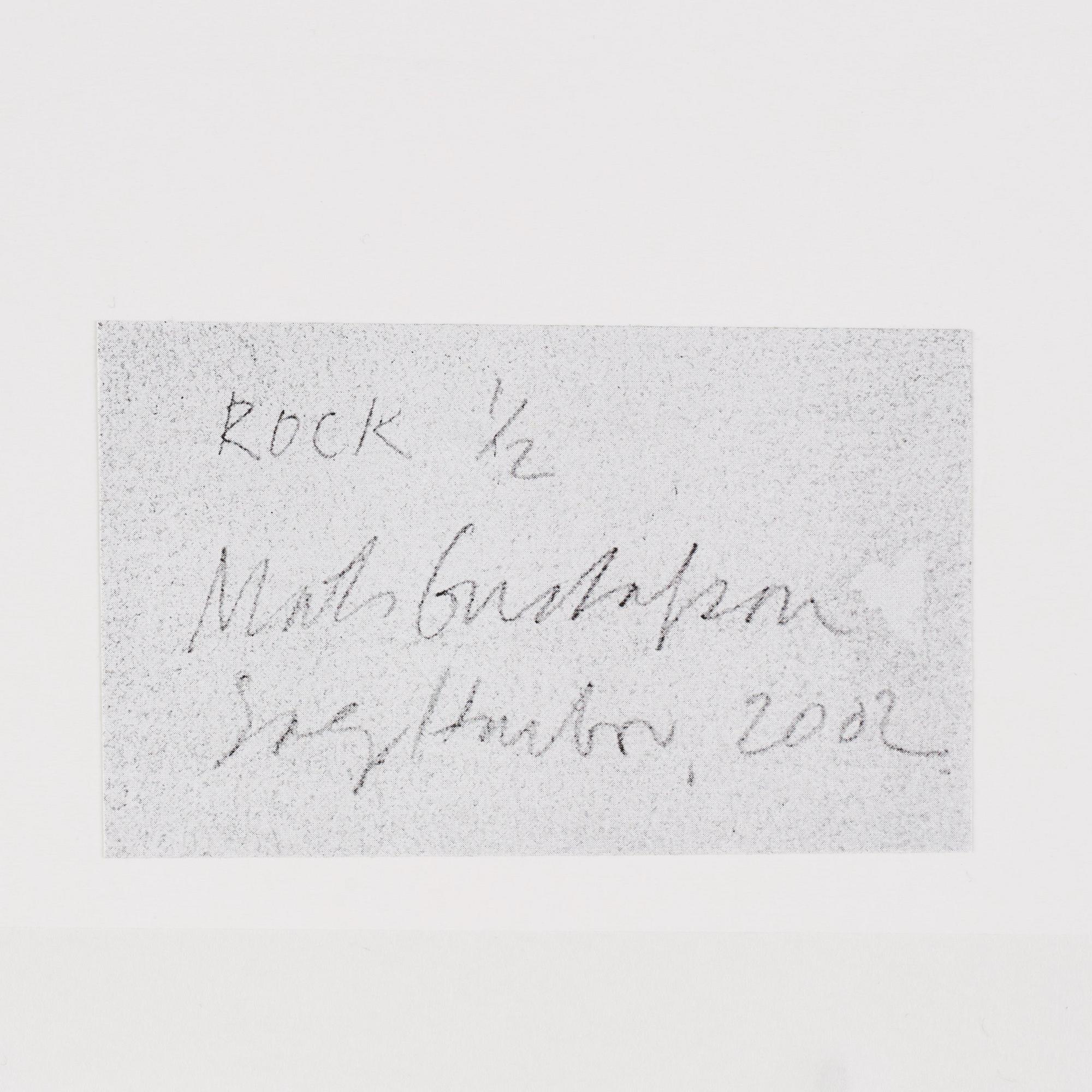 Mats Gustafson, "Rock 1/2".
