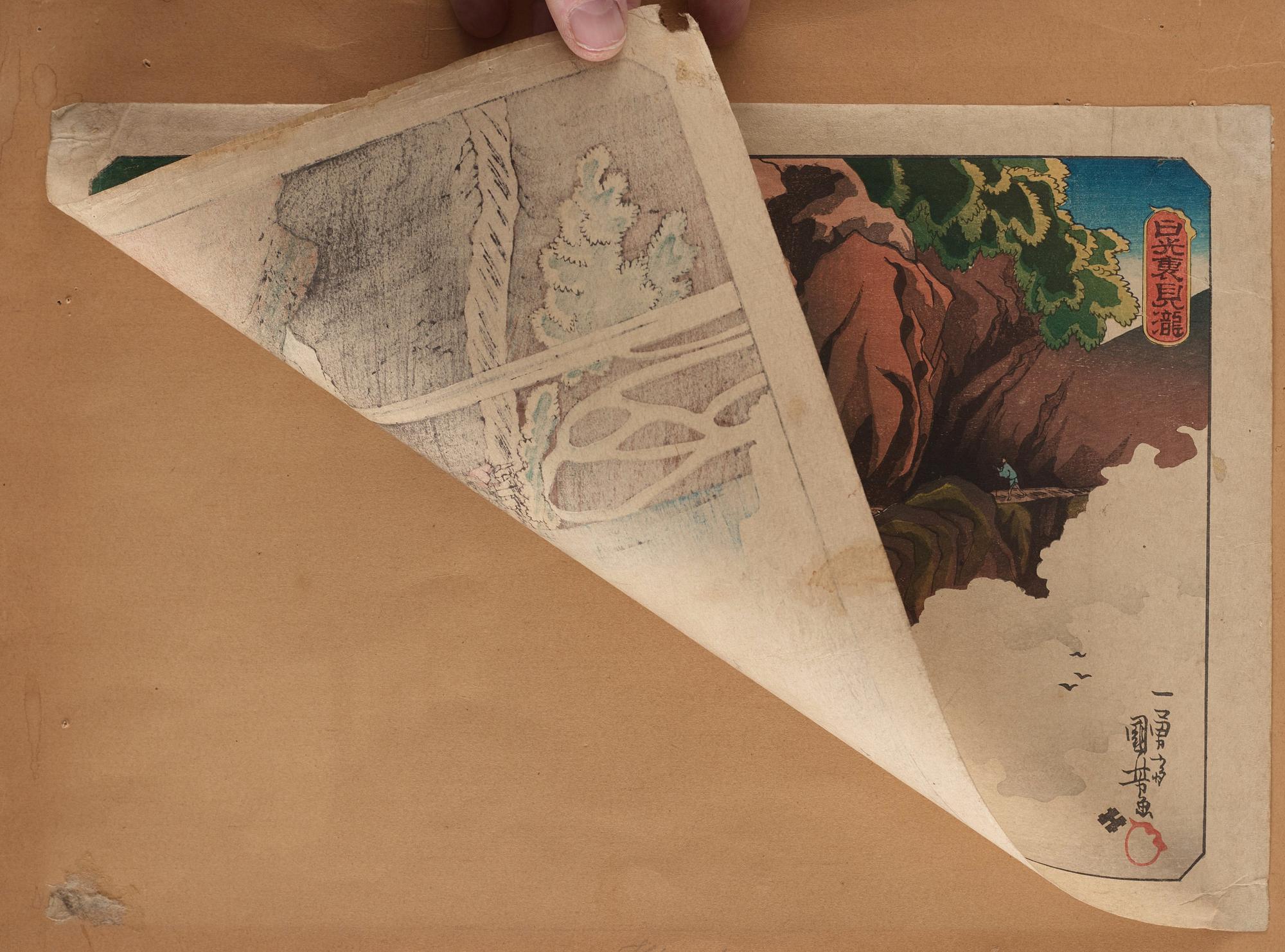 Utagawa Ichiyusai Kuniyoshi (1798-1861), färgträsnitt. Japan, sannolikt 1800-tal.