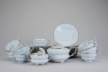 TESERVIS, 26 delar, flintgods, "Grand", Arthur Percy, Gefle. Modellen formgiven 1930.