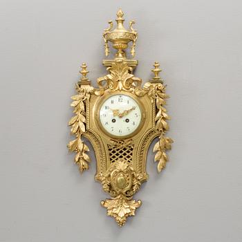 VÄGGPENDYL, brons, Louis XVI-stil, Japy Frères, Frankrike, omkring år 1900.