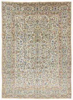 Carpet, Keshan, signed Ahalbaf, circa 400 x 289 cm.