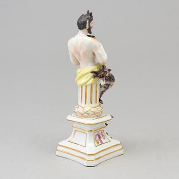 A Samson porcelain figure of a faun, Paris, France circa 1900.